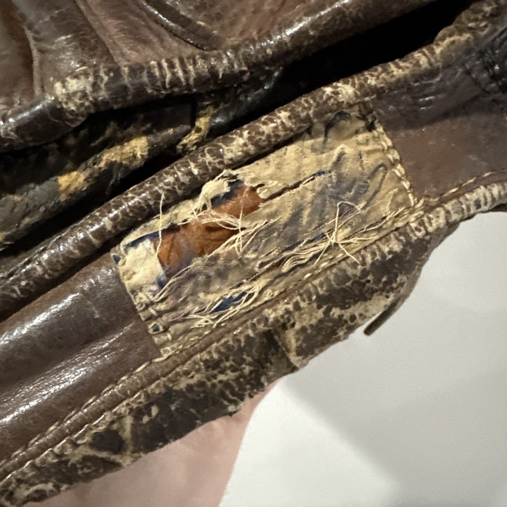 Vintage 1920's KEN-WEL 3-Finger Brown Leather Baseball Glove Antique - Picture 5 of 10